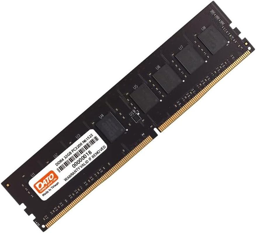 DATO DDR4 RAM 32GB | 16Gbx2 | Memory RAM 3200Mhz CL22 PC4-25600 1.2V 288-Pin Non-Ecc Unbuffered Dimm | Desktop Memory Module Udimm image number 1