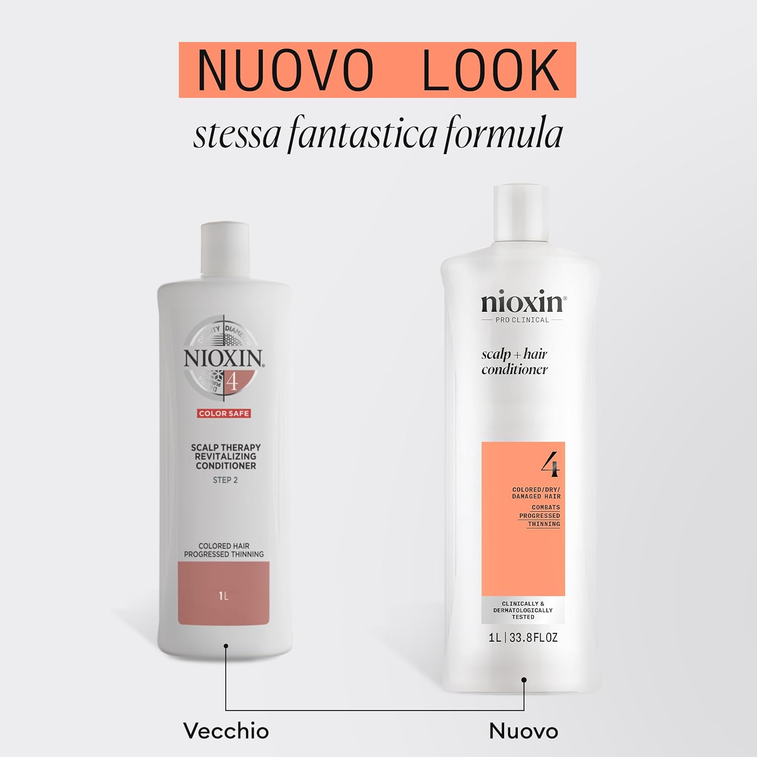 Nioxin System 4 Scalp plus Hair Thickening Conditioner for Damaged Hair with Progressed Thinning, 1000 Ml