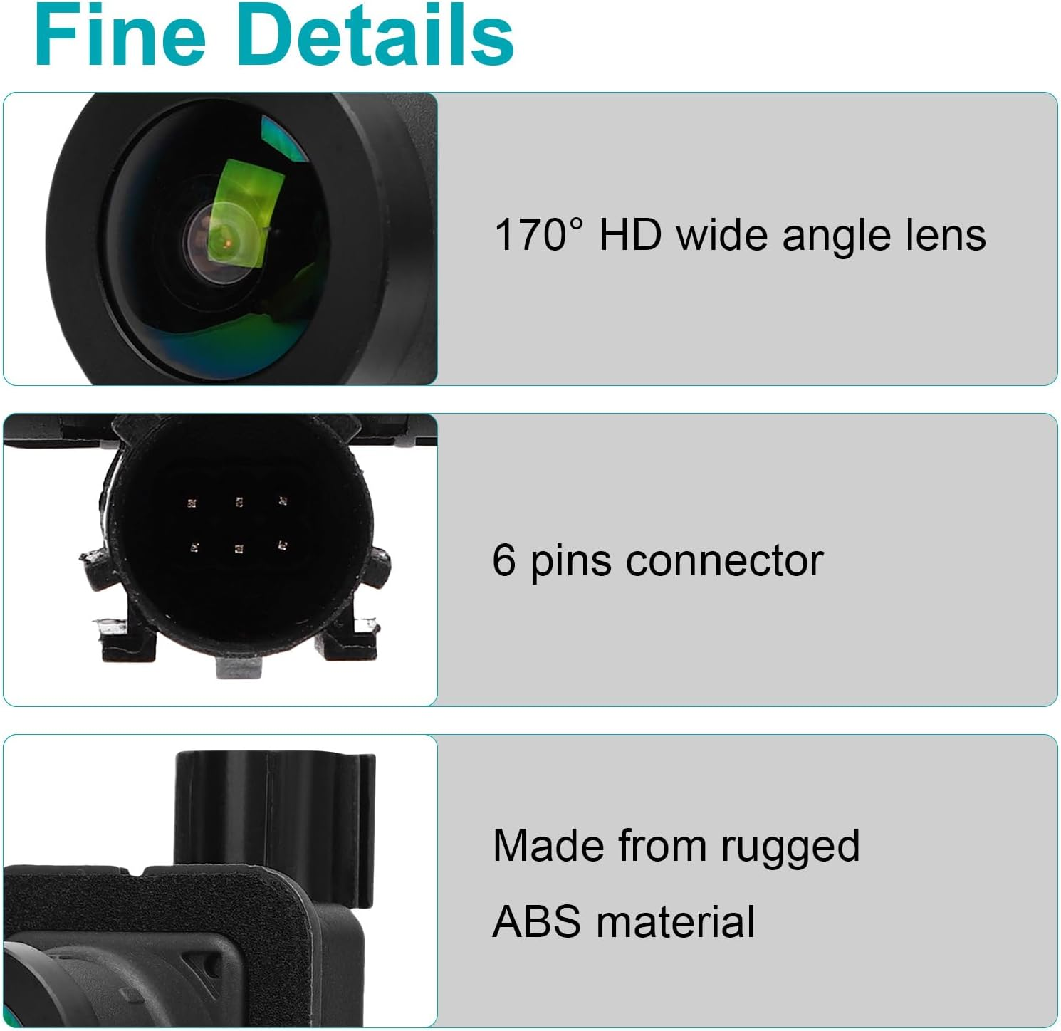 Generic Rear View Backup Back up Camera Fit for Quattroporte M156 S 2014-2022 Car Reversing Assist Replace, IP68 Rain Proof, Rear Monitor Parking Assistance Camera image number 3