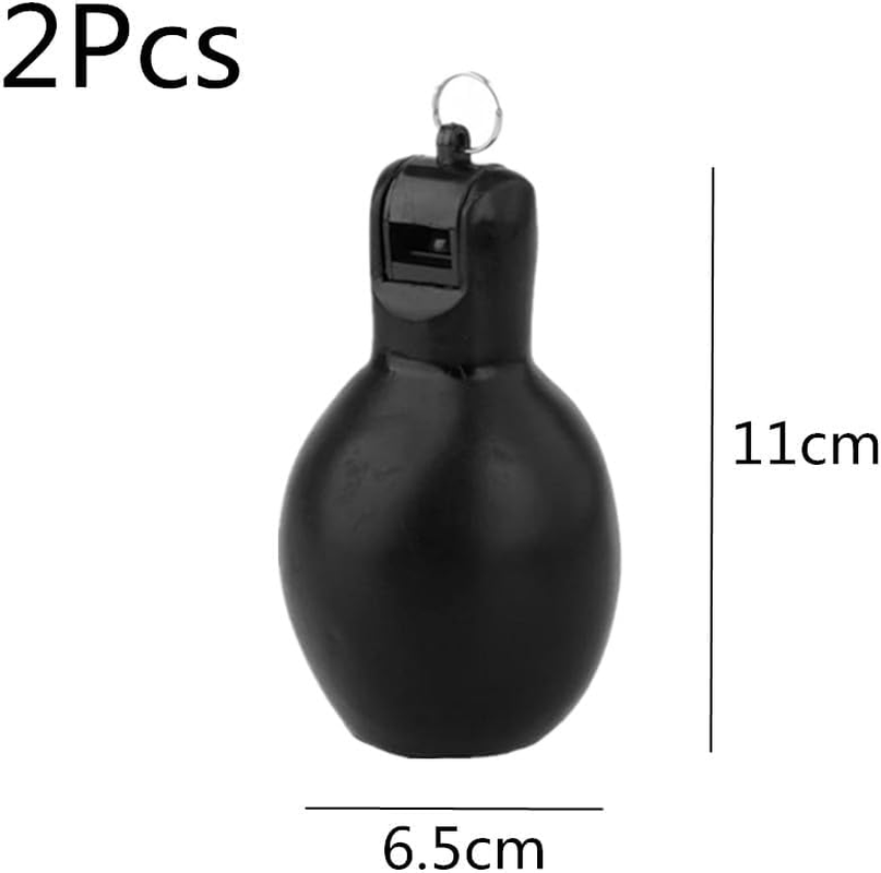 Hand Squeeze Whistles, Wanfoou 2Pcs Outdoor Safety Whistle, Portable Squeeze Whistle, Manual Sports Trainer Whistles, Coaches Whistle Loud Manual Sports Trainer Whistle for Trekking, Survival Kit image number 4