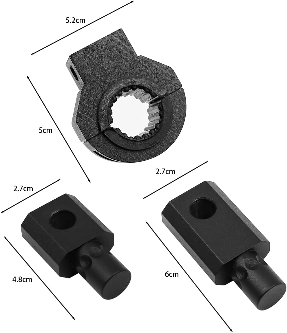 NUZAMAS LED Lights Bar Mounting Bracket Clamp Kits Black Light Bar Bracket Kit 1.25In Vertical Bar Tube Clamp Roof Roll Cage Holder for Motorcycle Car Bar Guard ATV UTV image number 4