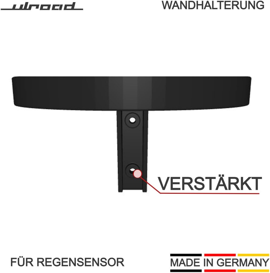 ULROAD Wall Mount for Netatmo Rain Gauge Wall Mount Rain Sensor Holder Black image number 2