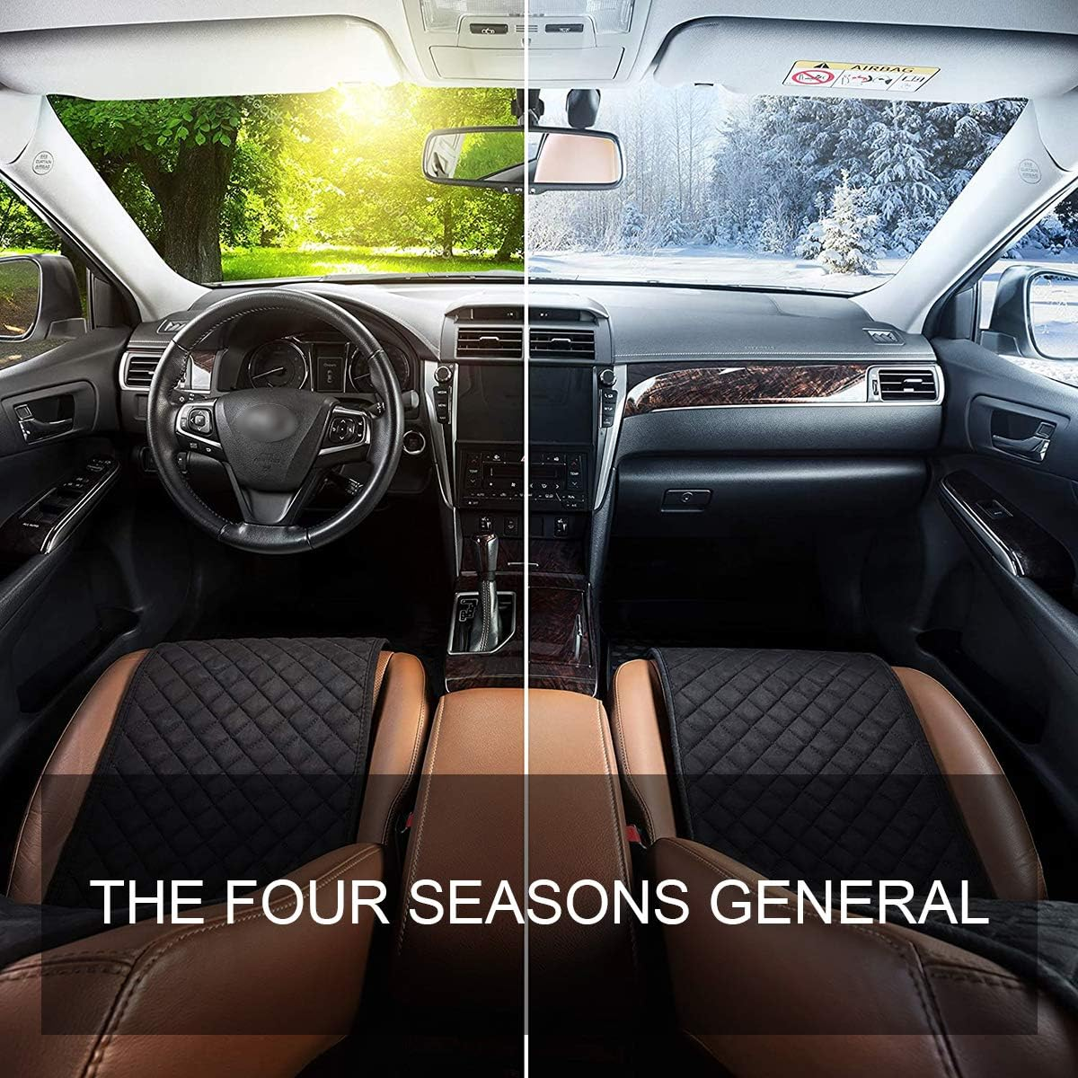 Fun Pug Dog Driving Car Windshield Sun Shade Foldable UV Ray Sun Visor Protector Sunshade to Keep Your Vehicle Cool (55" X 27.6") image number 4