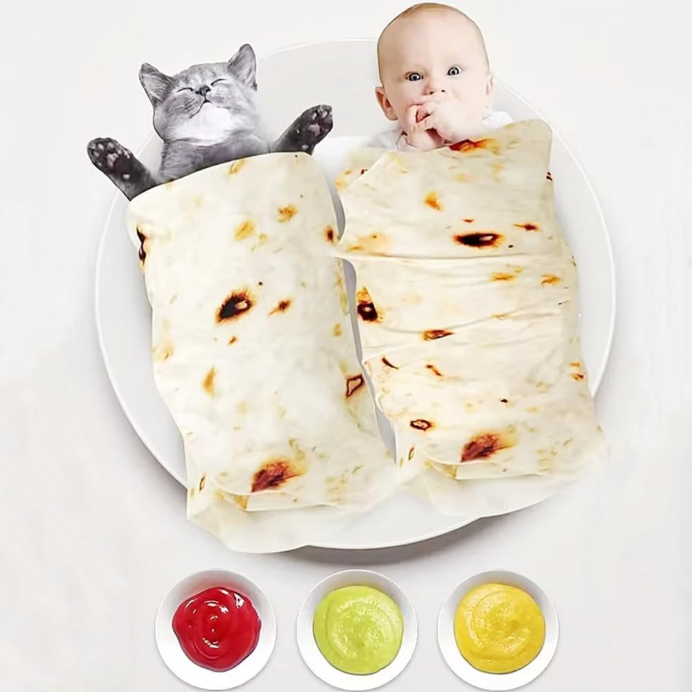 Nicoone Baby Swaddle Blanket,Tortilla Swaddle Blanket with Hat,Soft Flannel Baby Burritos Wrap Blanket,Baby Wrap for Baby Boys and Girls image number 3