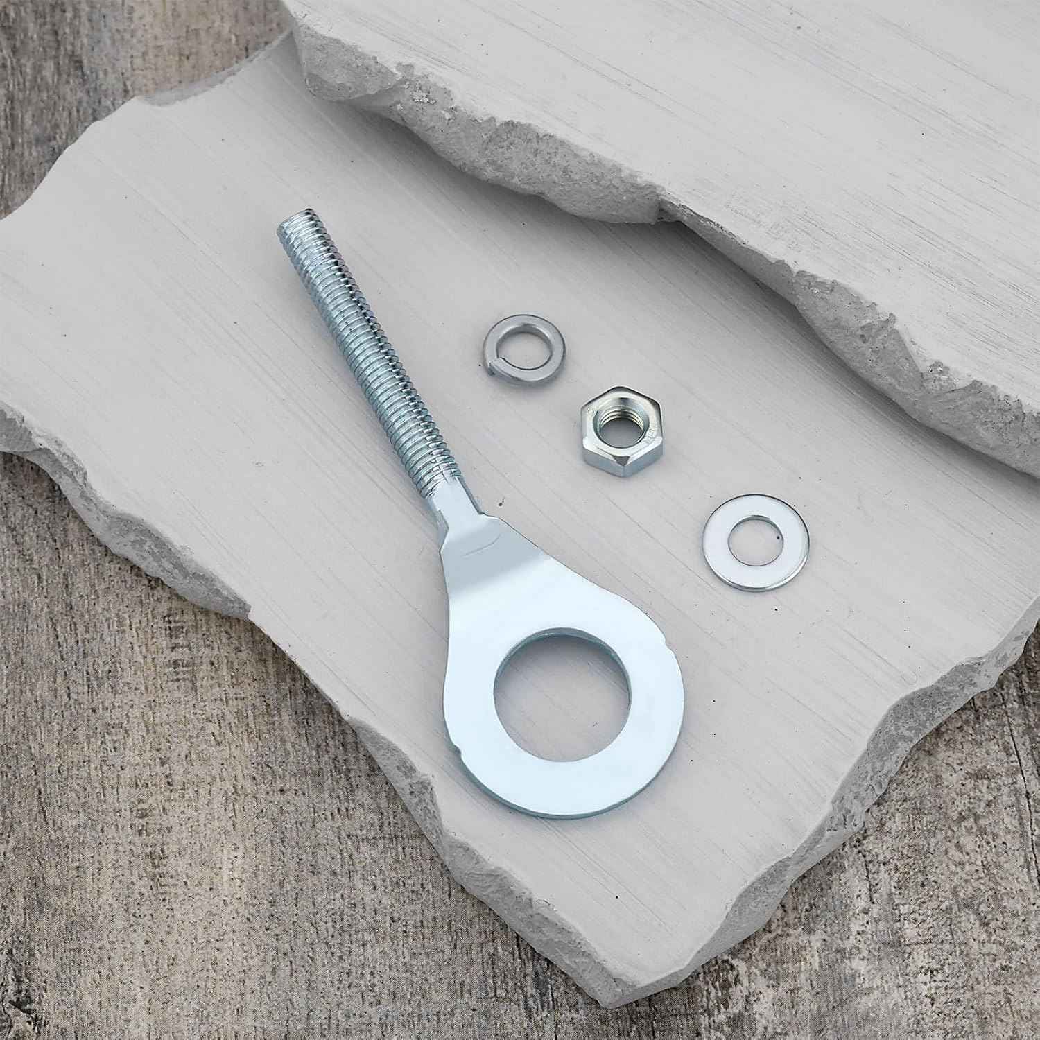 YINETTECH 2Pcs Chain Tensioner Adjuster Set Chain Wheel Axle Tensioner Adjusters for Motorcycle and Mini Bike Compatible with 196Cc 6.5Hp 50Cc-125Cc ATV Dirt Bike image number 1