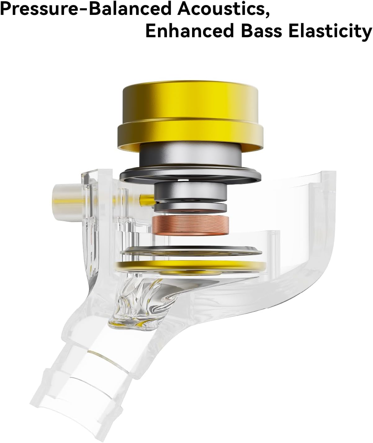 TINHIFI C1 in Ear Earphones, DLC Diaphragm Driver, Hifi Music and Immersive Gaming, Deep Bass, IEM Sleep Earphones Silver Type-C+Mic 2Pin image number 3