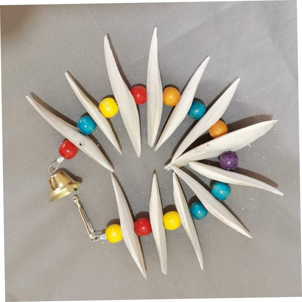 Parakeets Cuttlebone, Bird Cuttlebone Chew Toy Parrot Cuttlefish Bones Natural Safety Chewing Cuddle Bone 10PCS for Indoor image number 4