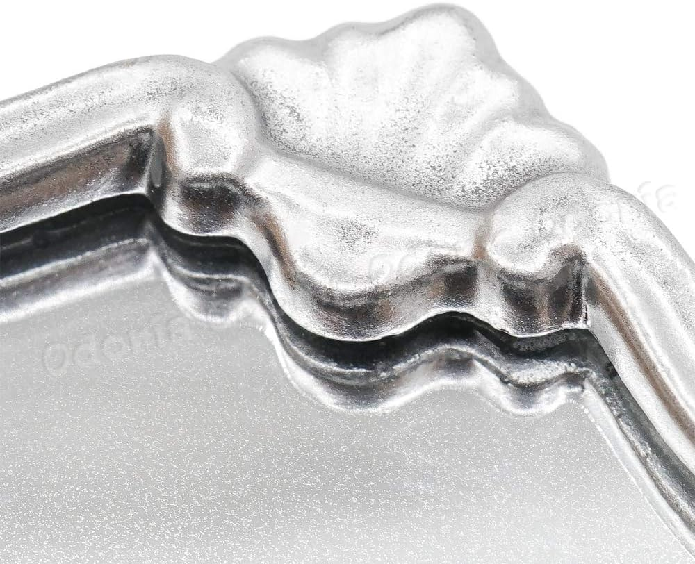 Odoria 1/12 Scale Dolls House Miniature Wall Mirror Dollhouse Accessories, Silver image number 4