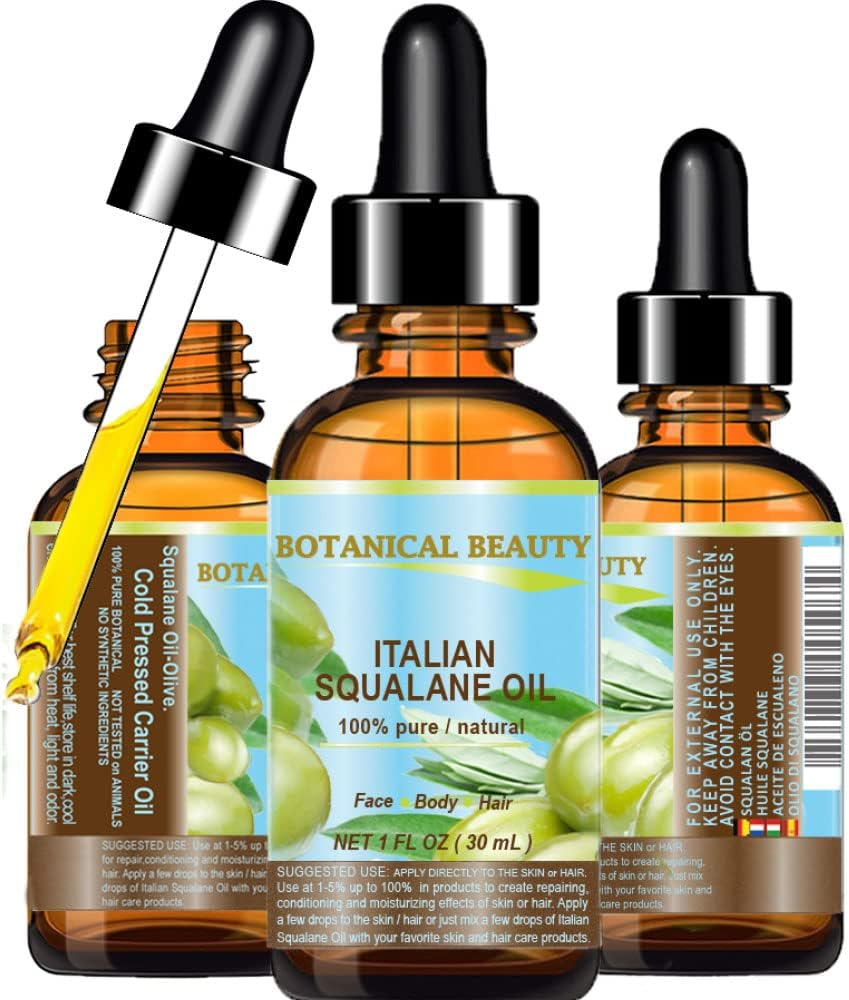 SQUALANE Italian. 100 Pure / Natural / Undiluted Oil. 100 Ultra-Pure Moisturiser for Face , Body & Hair. Reliable 24/7 Skincare Protection. 1 Fl.Oz- 30Ml. by Botanical Beauty. image number 6