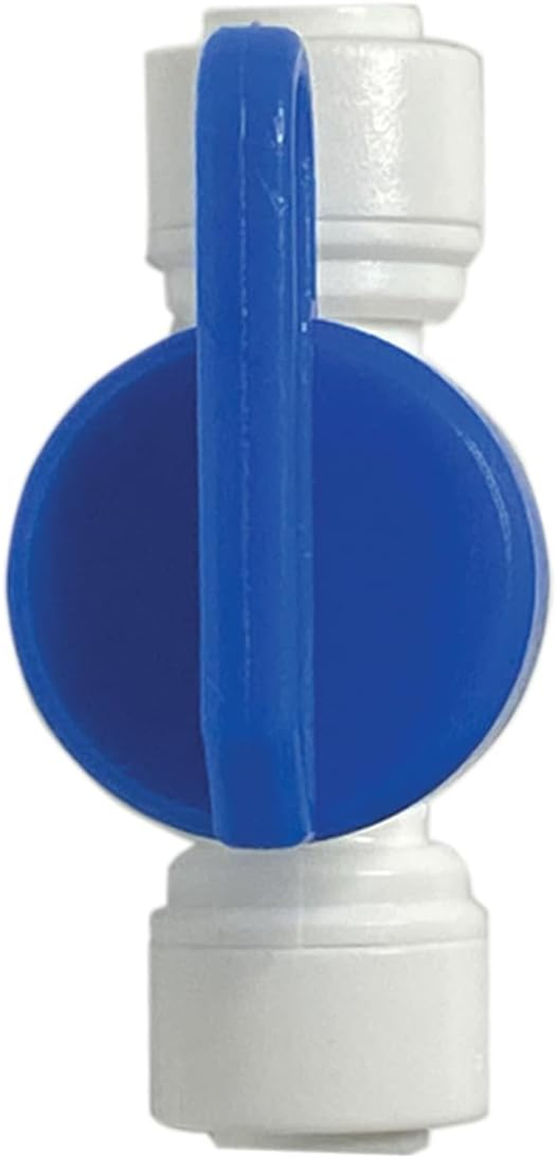 Speed Fit 1/4 or 3/8 Inch Shut off Valve, Push to Connect Plastic Plumbing Fitting, with Locking Clips, Filtration Warehouse, Compare to PPSV040808WP (1/4" One Pack)