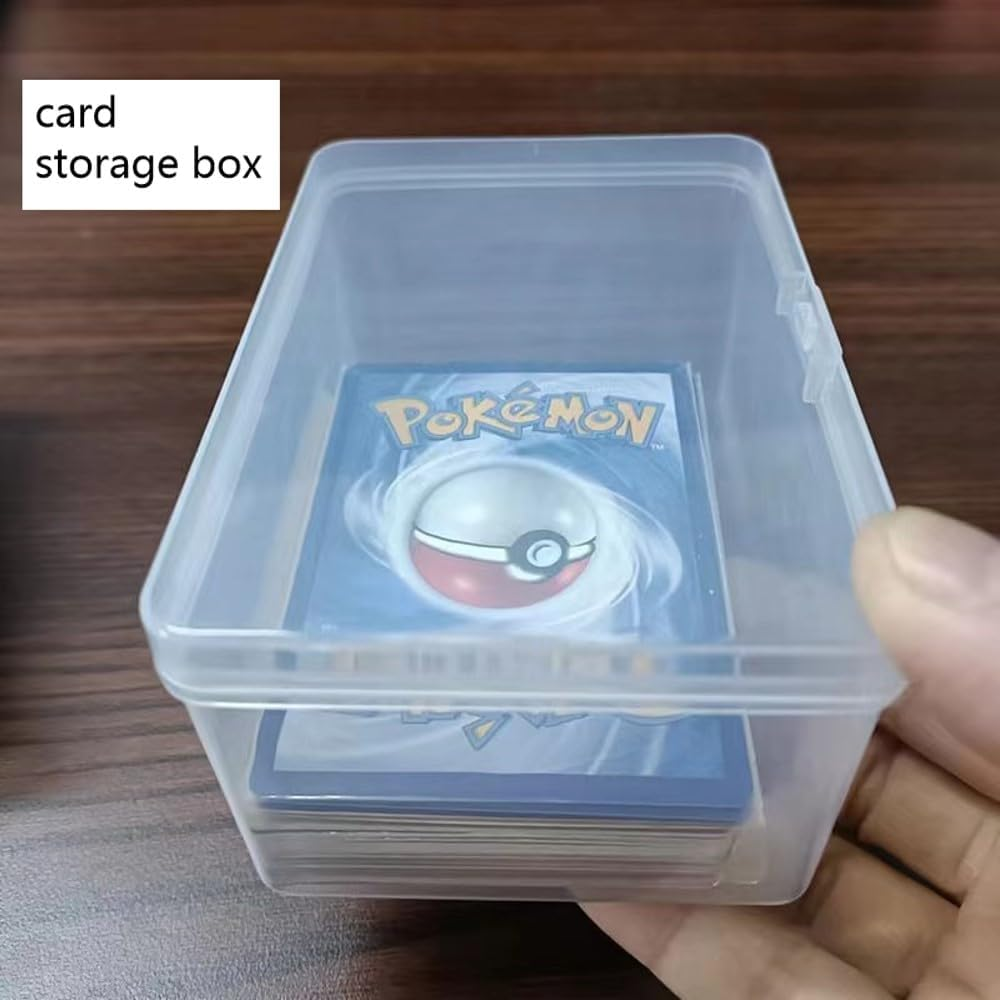 2PCS Clear Plastic Deck Card Storage Box, Collectible Trading Cases, Holder, Containers for Game Cards, Puzzle, Chess Pieces and Other Accessories image number 2