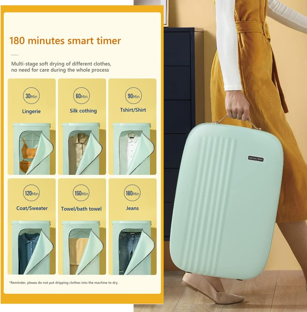 Hope Layer Portable Clothes Dryer Household Foldable 800W Electric Clothes Dryer Quick Drying Mites Removal AU Model image number 3