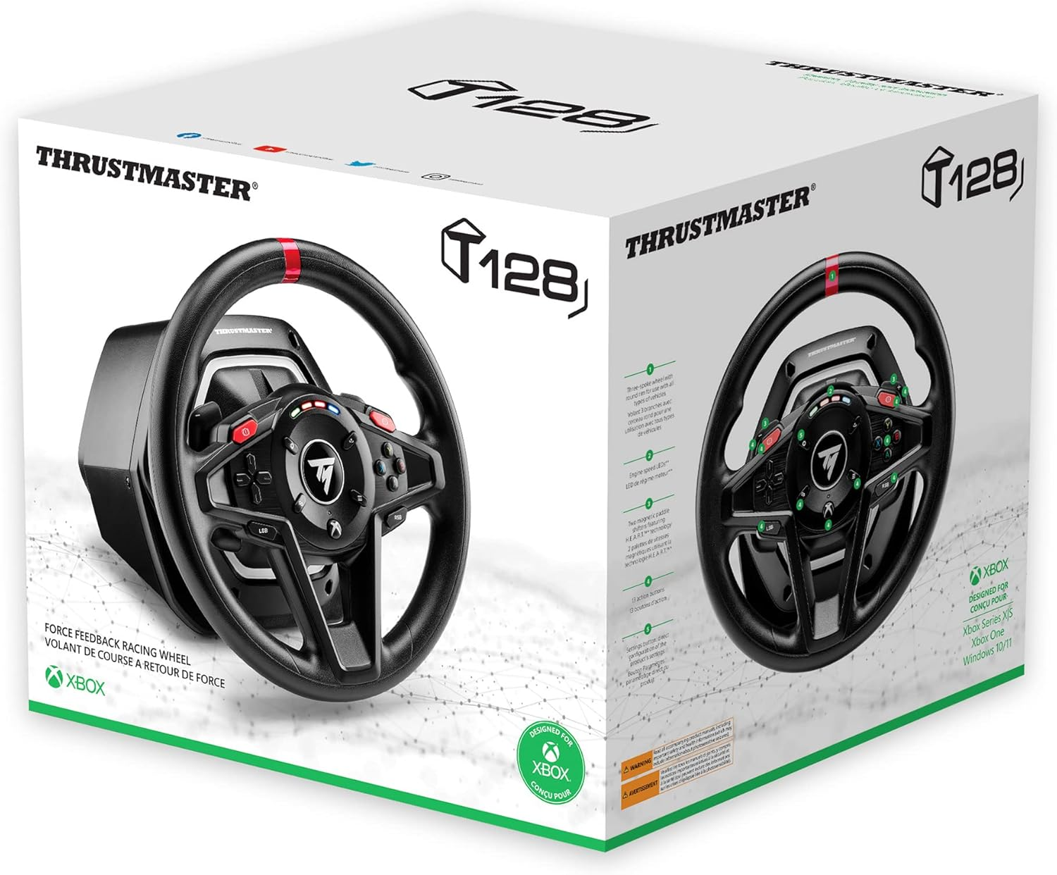 Thrustmaster T128 Force Feedback Racing Wheel with Magnetic Pedals, Xbox Series X|S, Xbox One, PC image number 5