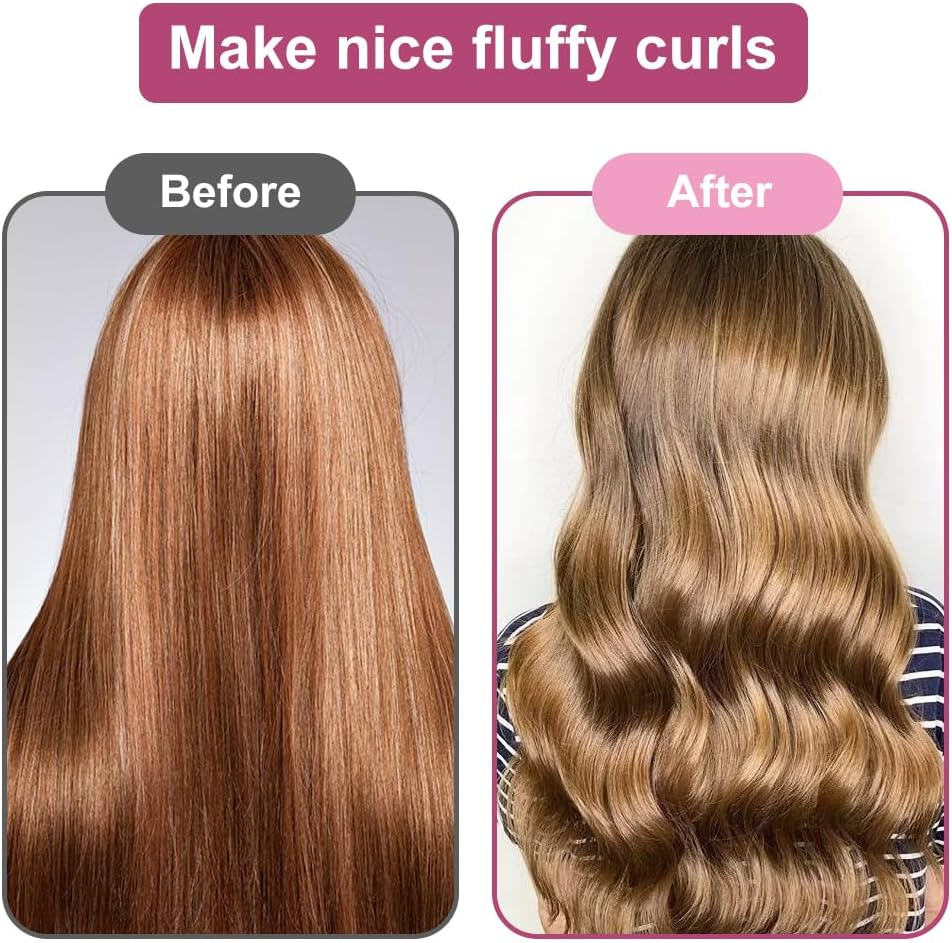 Pack of 4 Curls without Heat, Heatless Curls Band, Curlers Large for All Hair Types image number 1