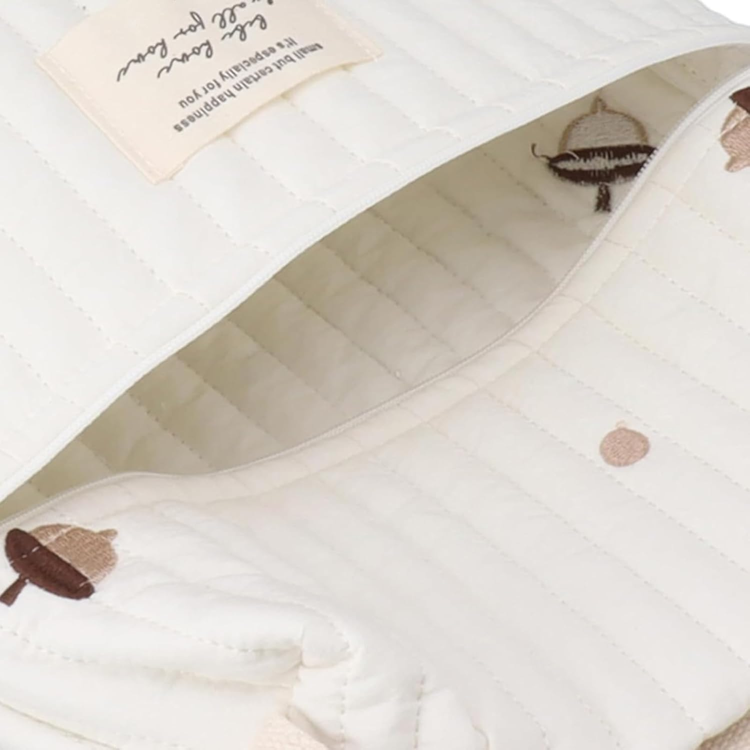 Diaper Organizing Pouches, Cartoon Quilted Pacifier Bag, Soft Storage Bag, Feeding Bottle Organizer, Wipes Storage Pouch, Baby Fundamentals Organizer, Quilted Diaper Pouches, Pacifier Storage Bag, image number 1