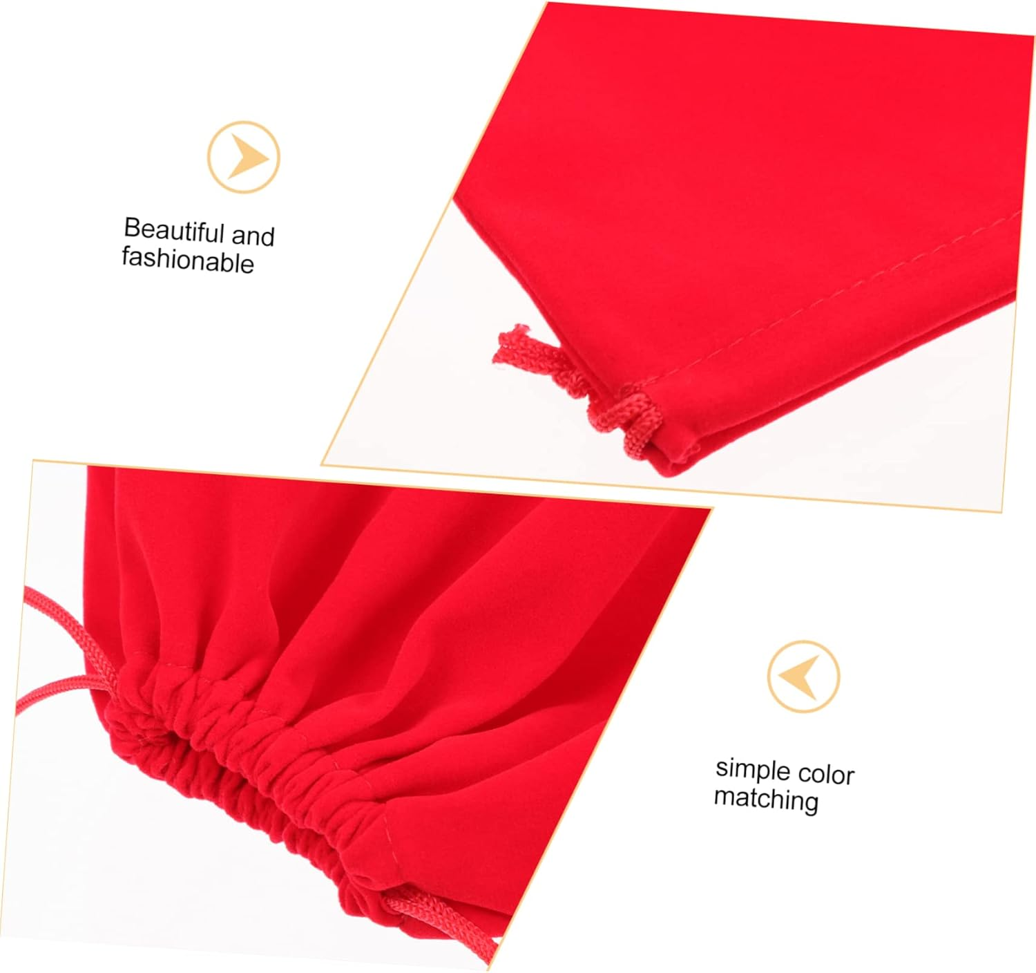 TOVINANNA 3Pcs Electrical Appliance Storage Bag for Hair Dryer Drawstring Design Soft Material for Travel and Home Organization image number 5