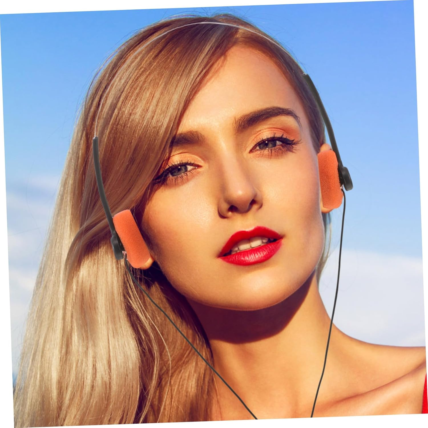 MUELODSIC Lightweight Adjustable Headphones for Cushioned Ear Pads Comfortable Fit Travel Friendly for Classroom Library Study and Work image number 1