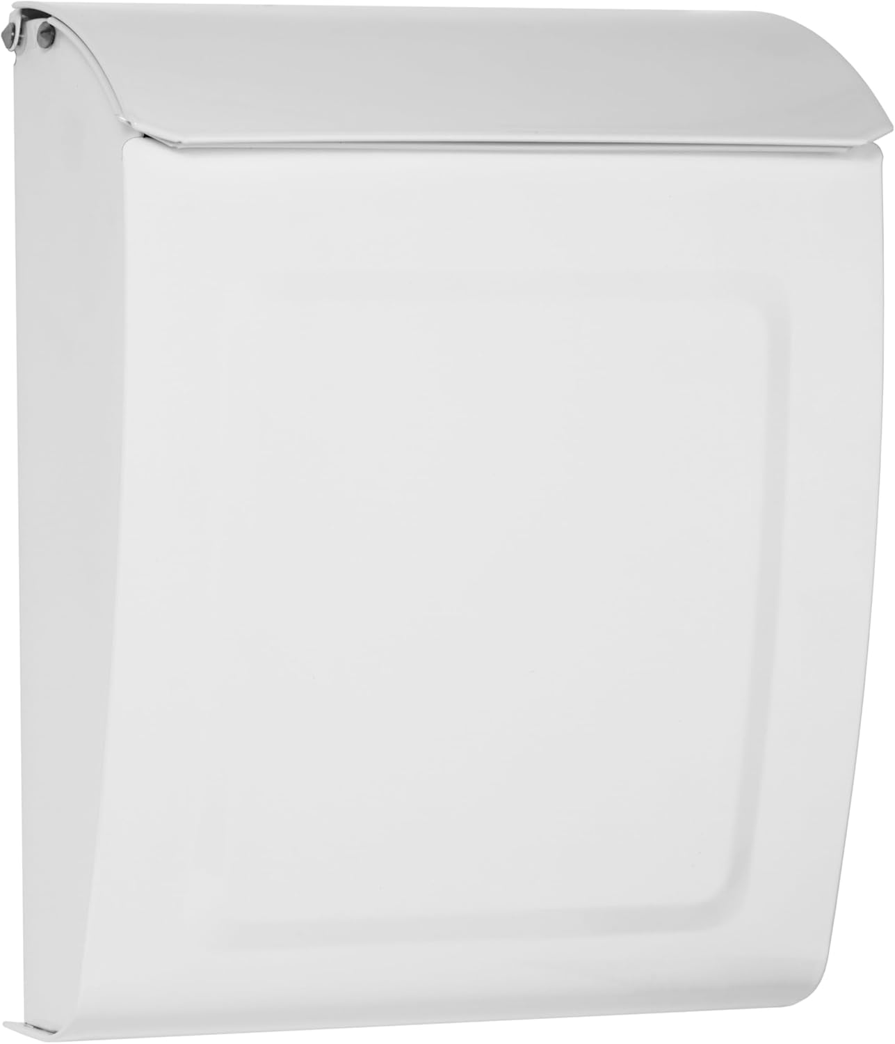 Architectural Mailboxes Aspen Galvanized Steel, Locking, Wall Mount Mailbox, 2594W-10, White, Small Capacity