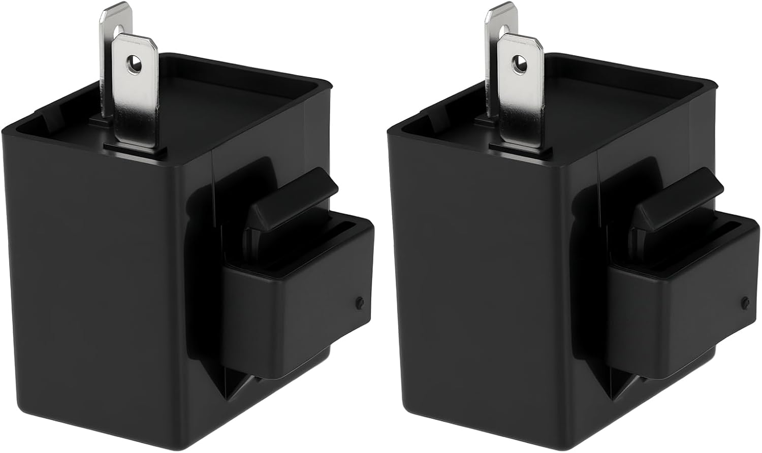 SING F LTD 2Pcs Load-Independent Flasher Relay 6-12V 15A for Motorcycle LED Lights 25X35X36Mm