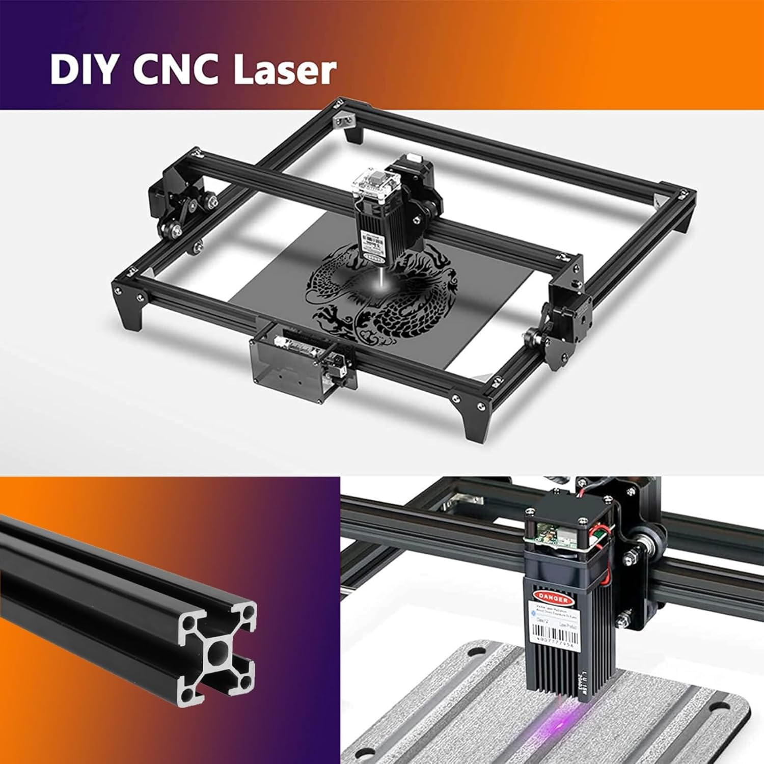 2020 T-Slot Aluminium Extrusion Profile Frame Linear Rail for CNC 3D Printer DIY (1000Mm) image number 6