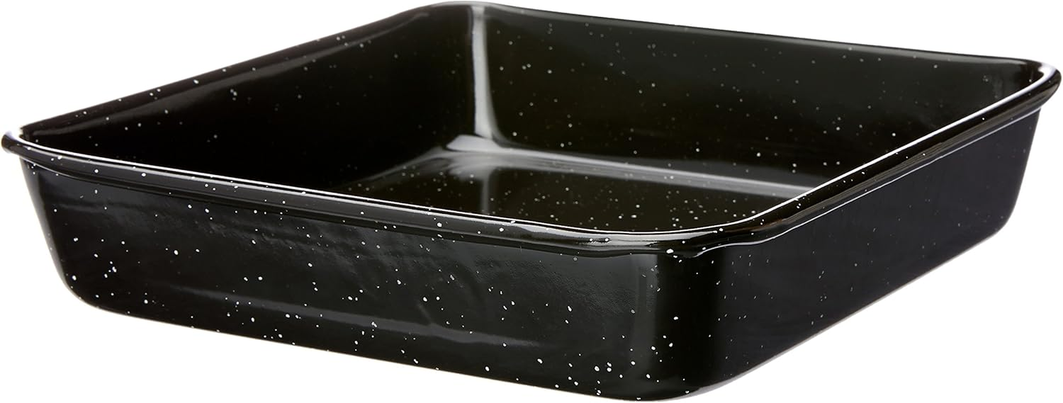 MASTERPRO MPVITHB13 Roasting Pan, Carbon Steel/Vitreous Enamel/Black image number 2