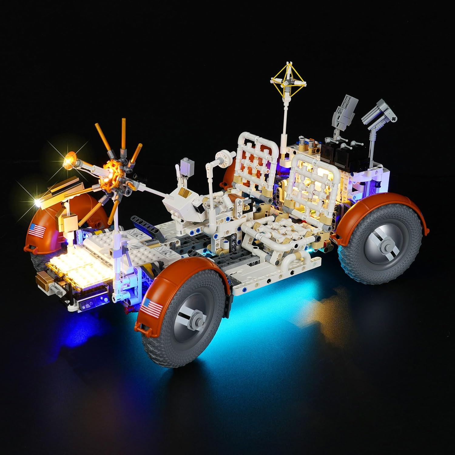 Cooldac LED Light Kit Compatible with  NASA Apollo Lunar Roving Vehicle (LRV), LED Lighting Set Compatible with  Technic NASA Apollo Lunar 42182 Moon Rover (Not Models) image number 1