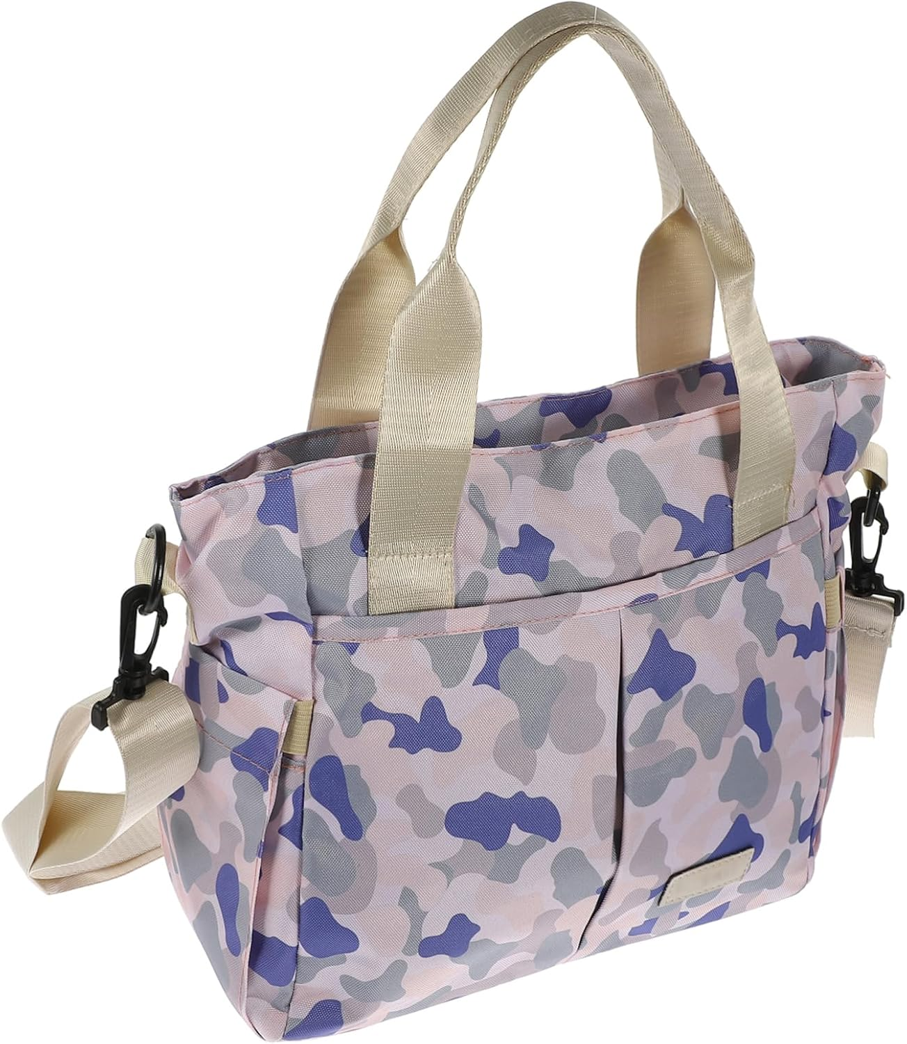 Nylon Mom Handbag Multifunctional Diaper Travel Tote Bag with Wide Opening Ergonomic Straps for Care And image number 2