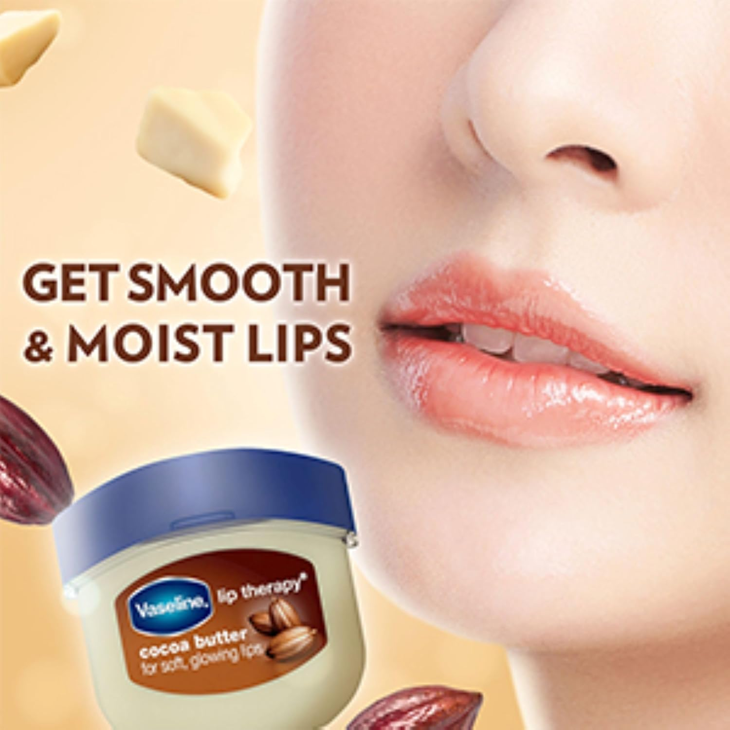 Vaseline Lip Therapy, Cocoa Butter 0.25 Oz