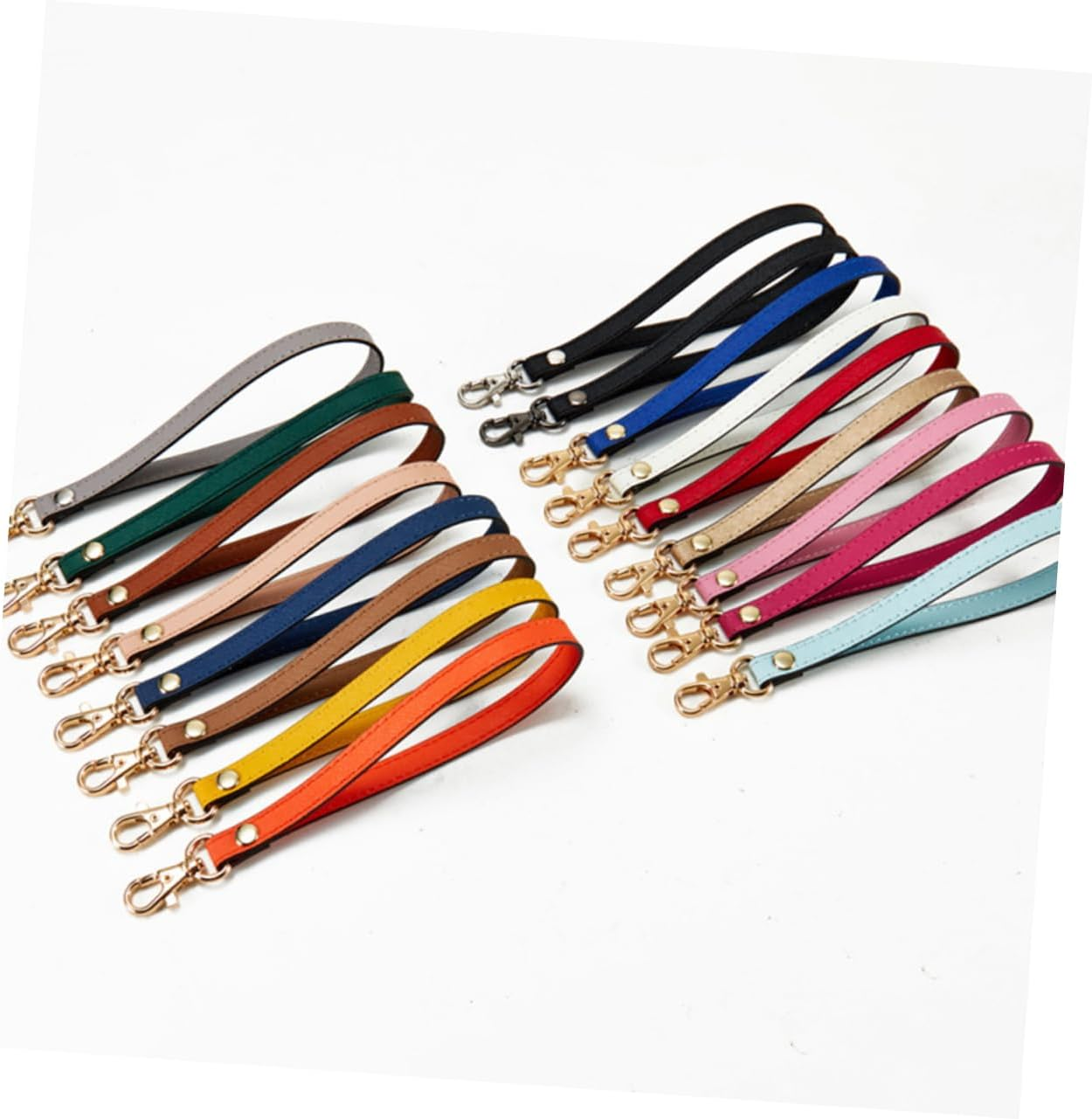 YOSADIER Leather Wrist Strap Wristlet for Clutch Wallet Keychain Purse Replacement Strap with Lock image number 5