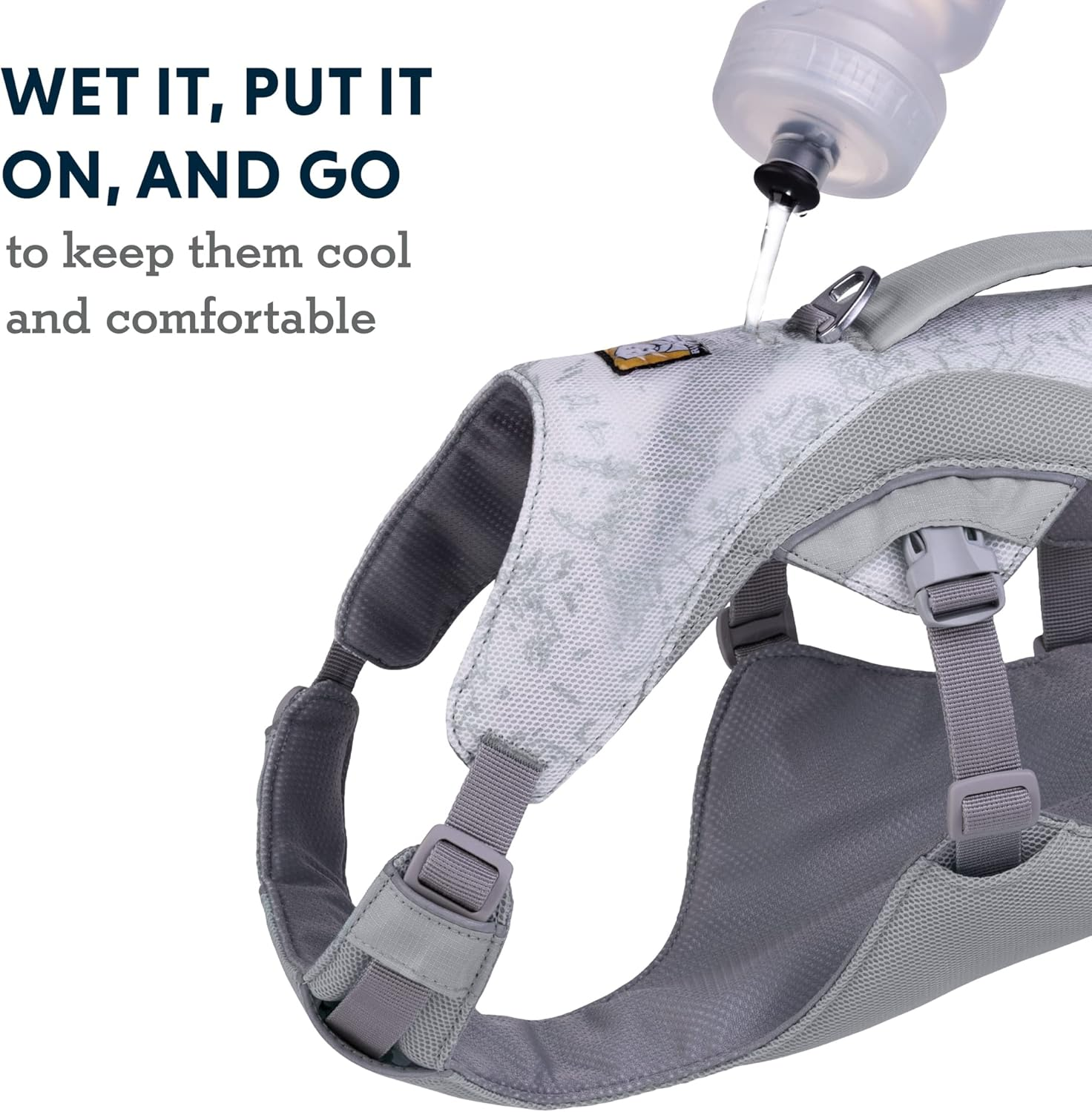 Ruffwear, Swamp Cooler Dog Harness, Lightweight with Evaporative Cooling for Hot Weather, Graphite Gray, Medium image number 6