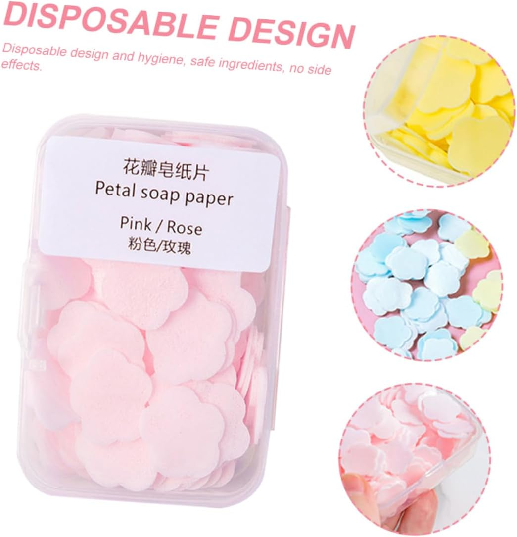 Ifundom Soap Flakes Portable Hand Soap Slices for Travel Camping and Outdoor Activities Convenient Travel Toiletries For