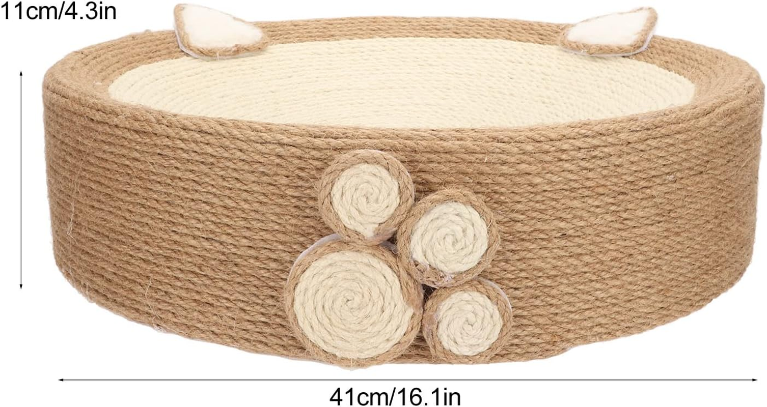 Cat Scratchpad Nest, Reusable Multifunctional round Cat Scratcher Cardboard, Cat Scratcher Cat Scratching Post Corrugated Lounge Couch Nest for Cats
