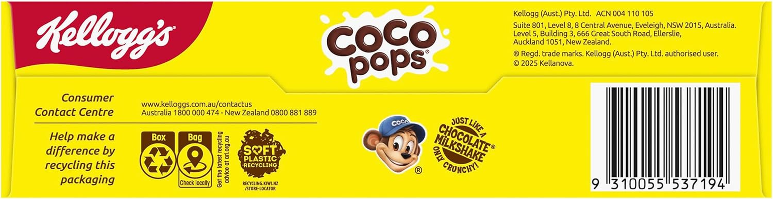 Kellogg'S Coco Pops Chocolatey Breakfast Cereal, 650G image number 5