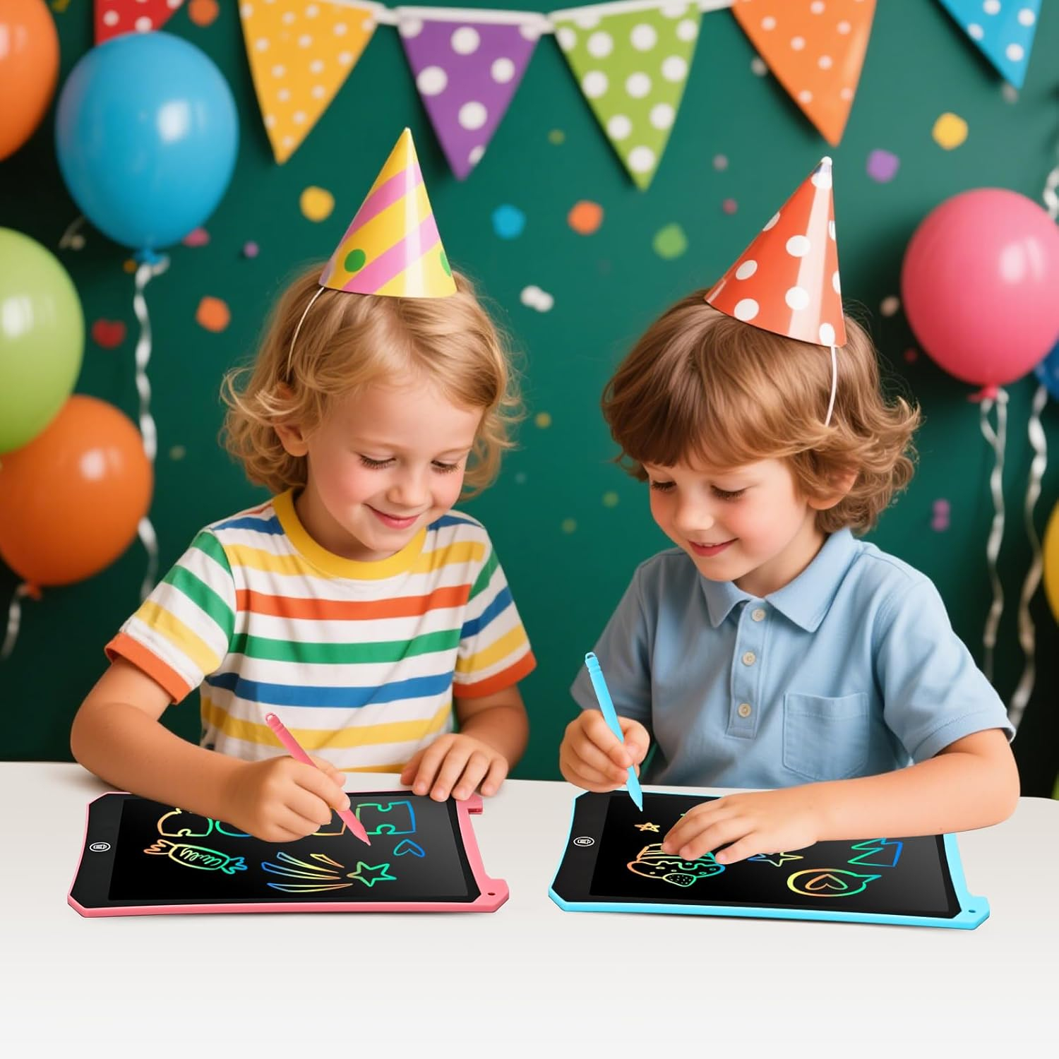 Eoocoo Kids Toys Gifts, Writing Tablet 10 Inch Doodle Board, Mess Free Colouring Book for Toddlers, Party Birthday Gifts, Toddlers Travel Essentials, Toys for Girls Boys 3 4 5 6 7 8 Years