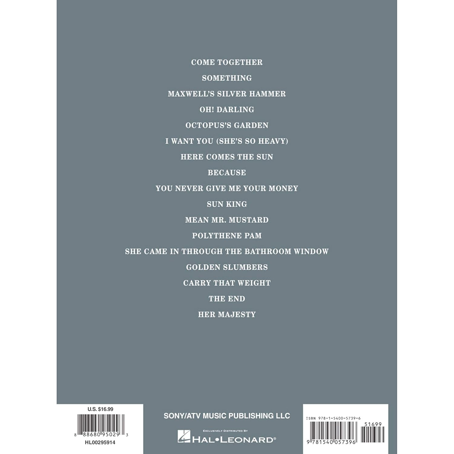 The Beatles - Abbey Road Pinao/Vocal and Guitar Chords image number 1