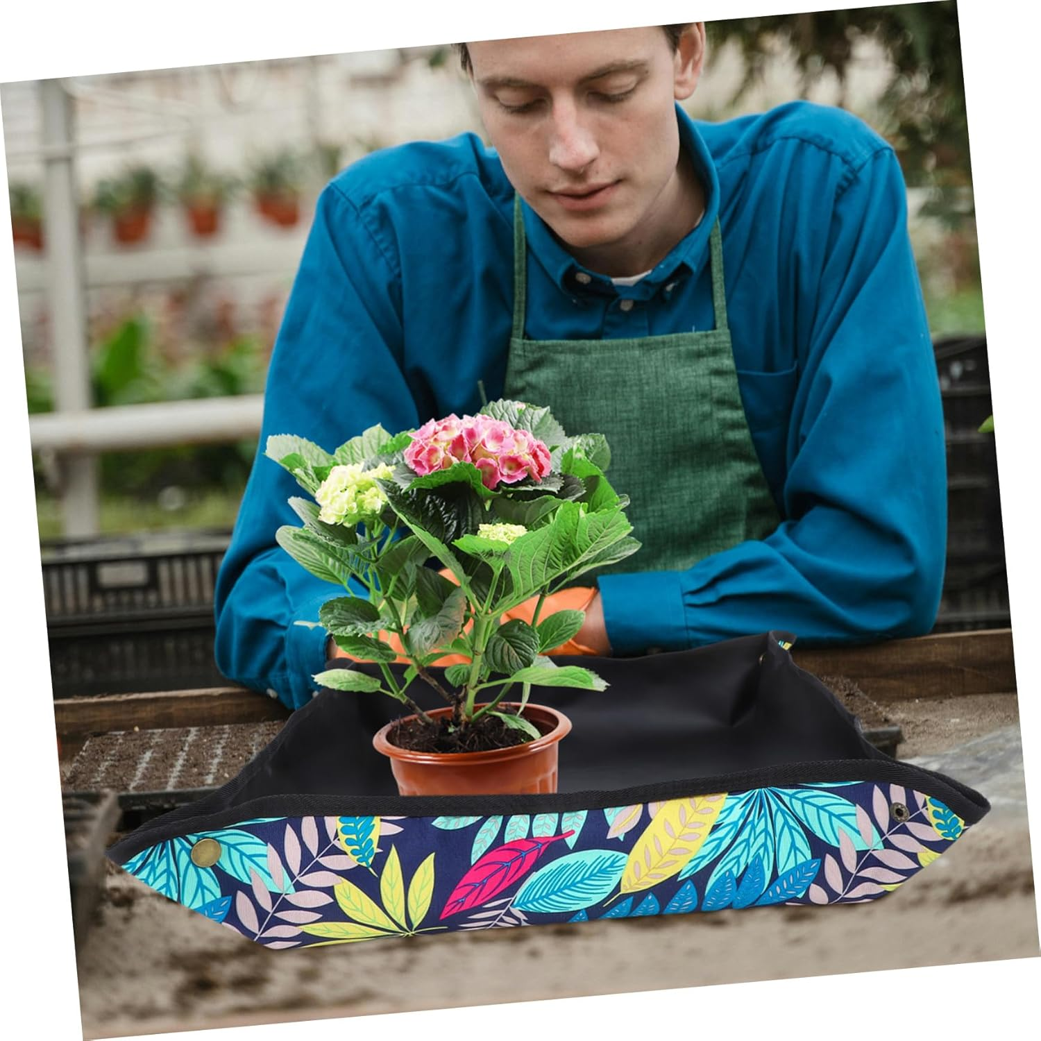 CIMAXIC Gardening Pad Soil Gardening Pad for Indoor Plants Bonsai Mat Mat Oxford TPE image number 5