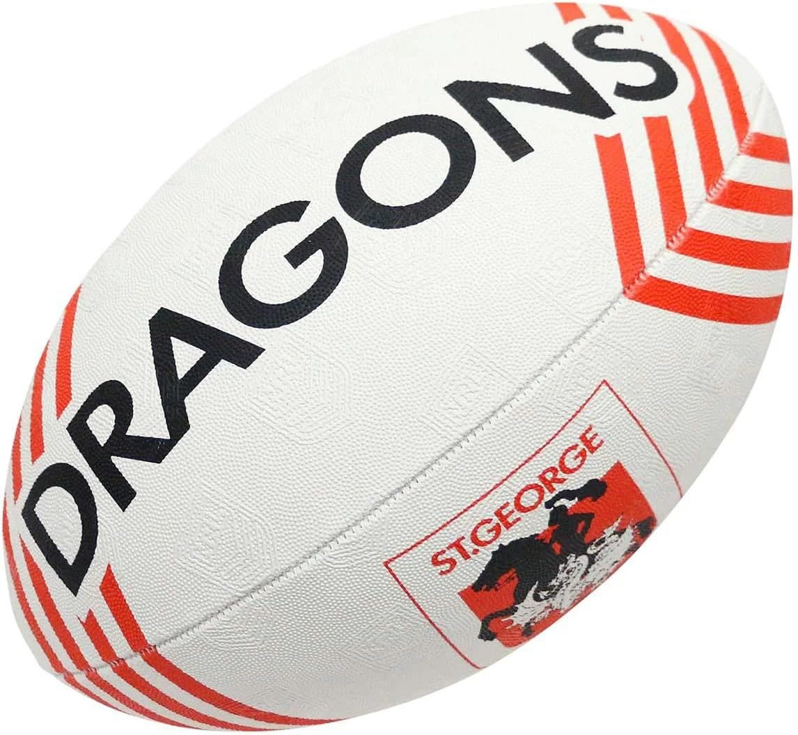 Steeden NRL Supporter Dragons Rugby League Ball 11 Inch image number 1