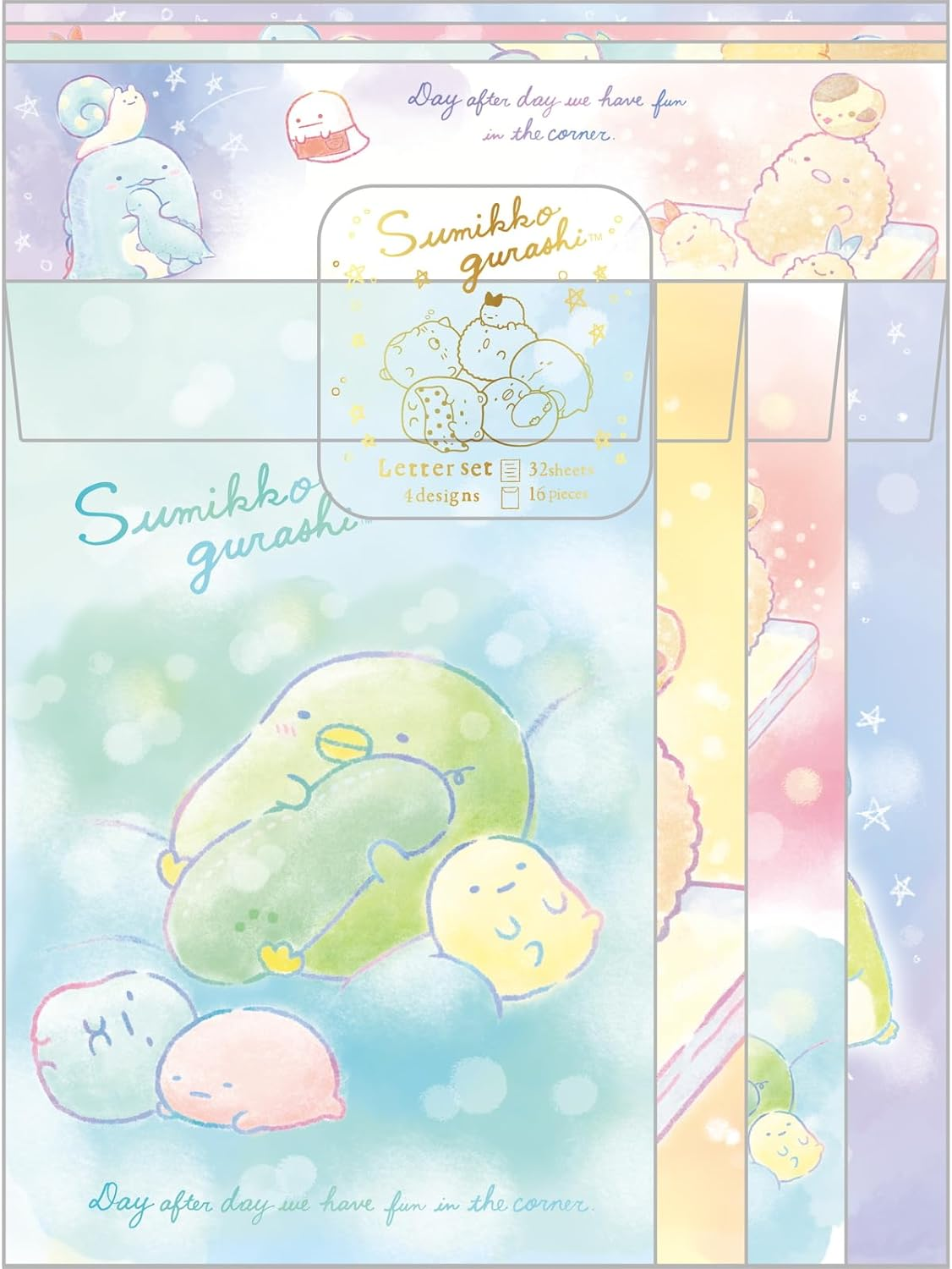 San-X LH79101 Sumikko Gurashi Letter Set image number 1