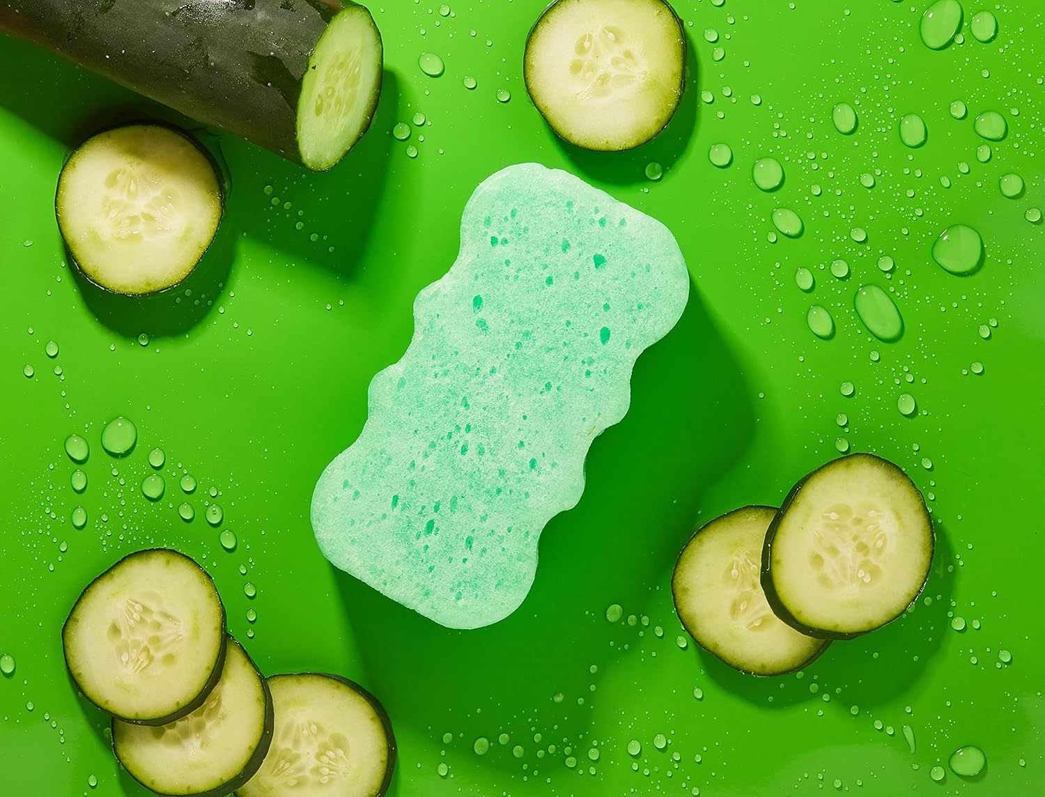Spongeables Body Wash in a 20+ Wash Sponge, Cool Cucumber, 3 Count image number 2