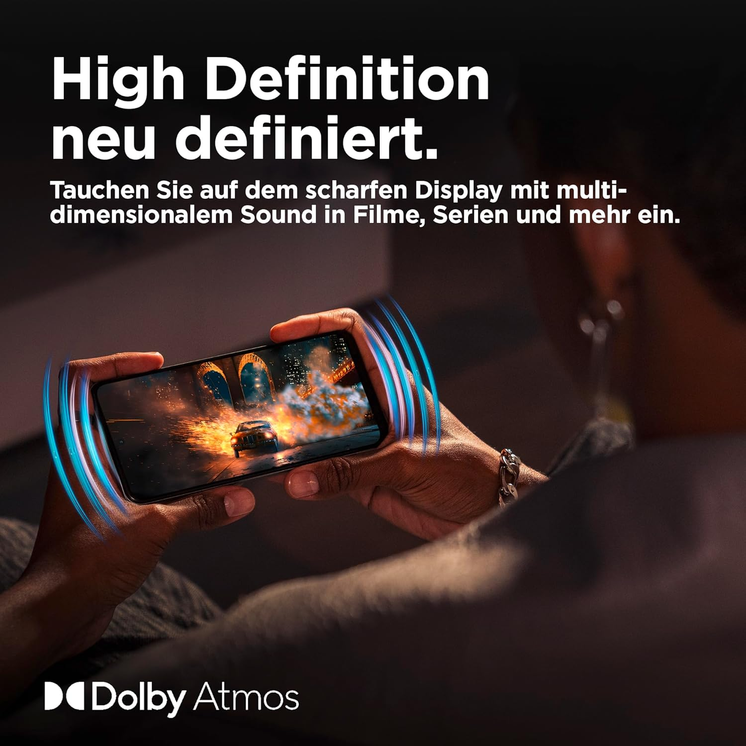 Motorola Moto G55 5G Smartphone (6.49" FHD+ Display, 50MP Camera, 8/256GB, 5000Mah, Android 14) Smoky Green (Vegan Leatherette) + Protective Cover [Amazon Exclusive] image number 1