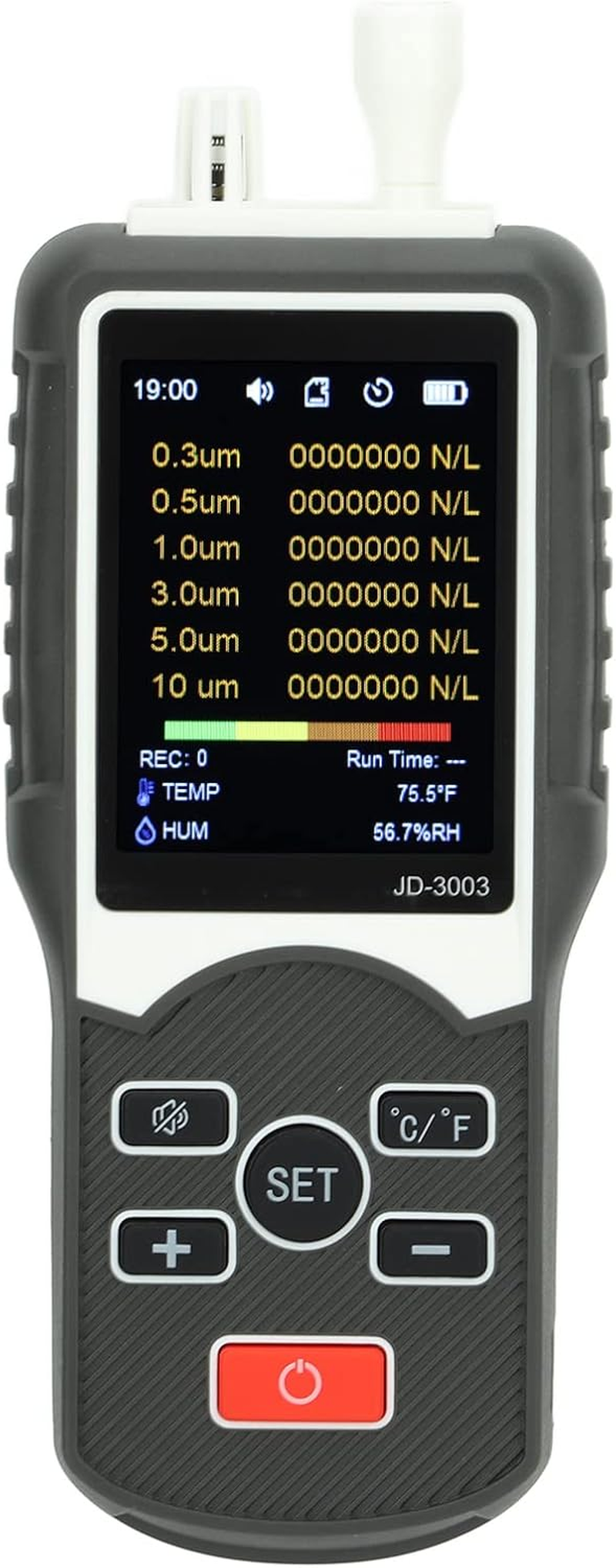 Jiawu Air Quality Detector, Essential Air Particle Meter PM2.5 PM10 Quality Tester for Indoor/Outdoor Pollution Detection, Particle Counter for Cars, Homes, Schools image number 5