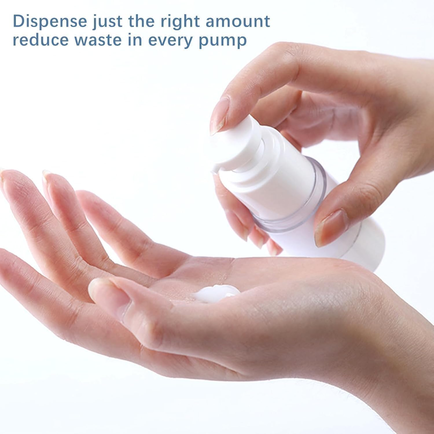 Clear Airless Lotion Pump Bottle Empty Cream Vacuum Lotion Bottle,8Pcs Empty Airless Pump Bottle Lotion Pump Bottle Vacuum Cosmetic Bottler Vacuum Press Lotion Pump Bottle,Airless Lotion Pump Bottle image number 3