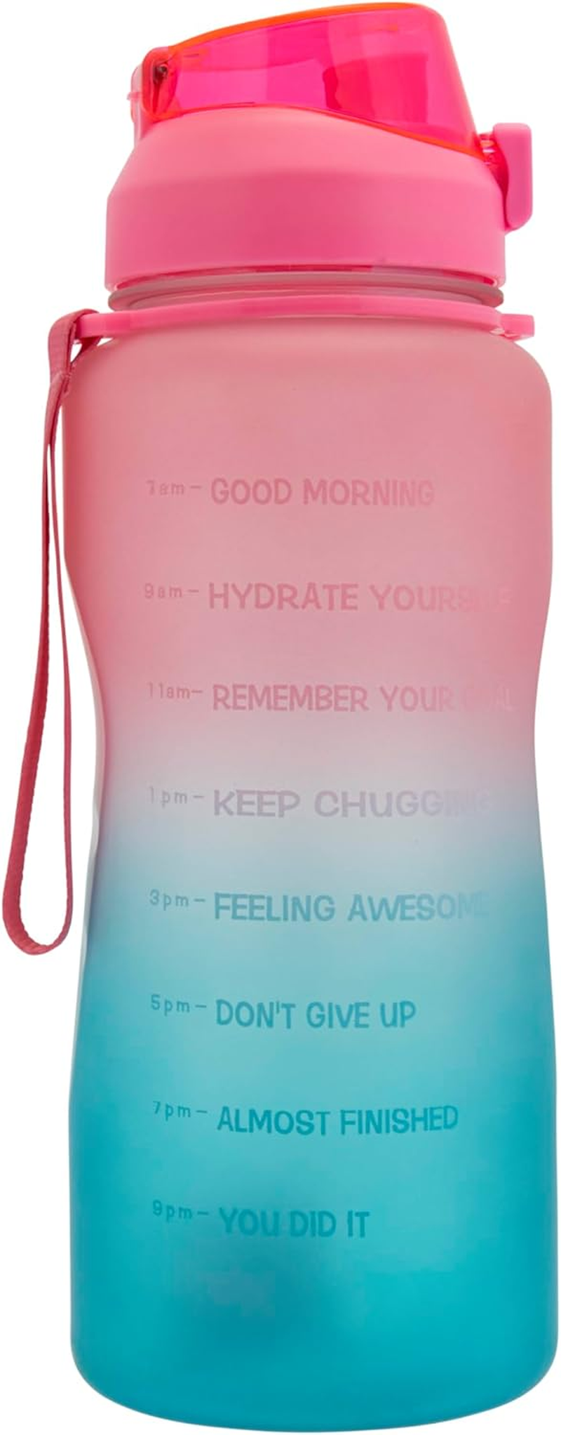 Sips & Gulps Water Bottle, 2000 Ml, BPA and Phthalate Free, Removable Straw, Material PET - Teal