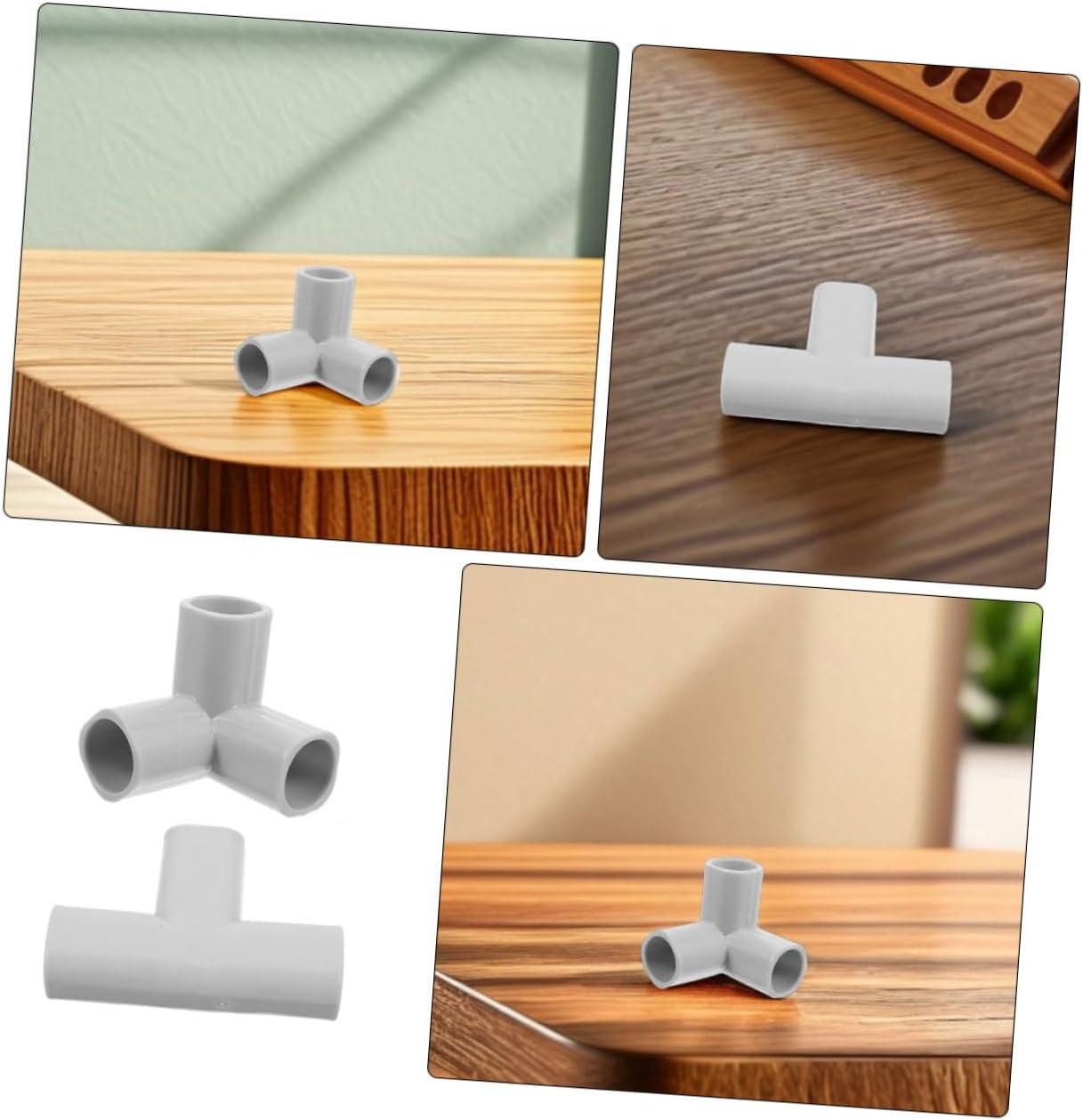 2Pcs Playpen T Connectors and T-Shaped Elbow Fittings for Baby Play Yard, 22Mm Inner Diameter National Standard, Indoor Toddler Safety Gate Replacement Joints Set image number 1