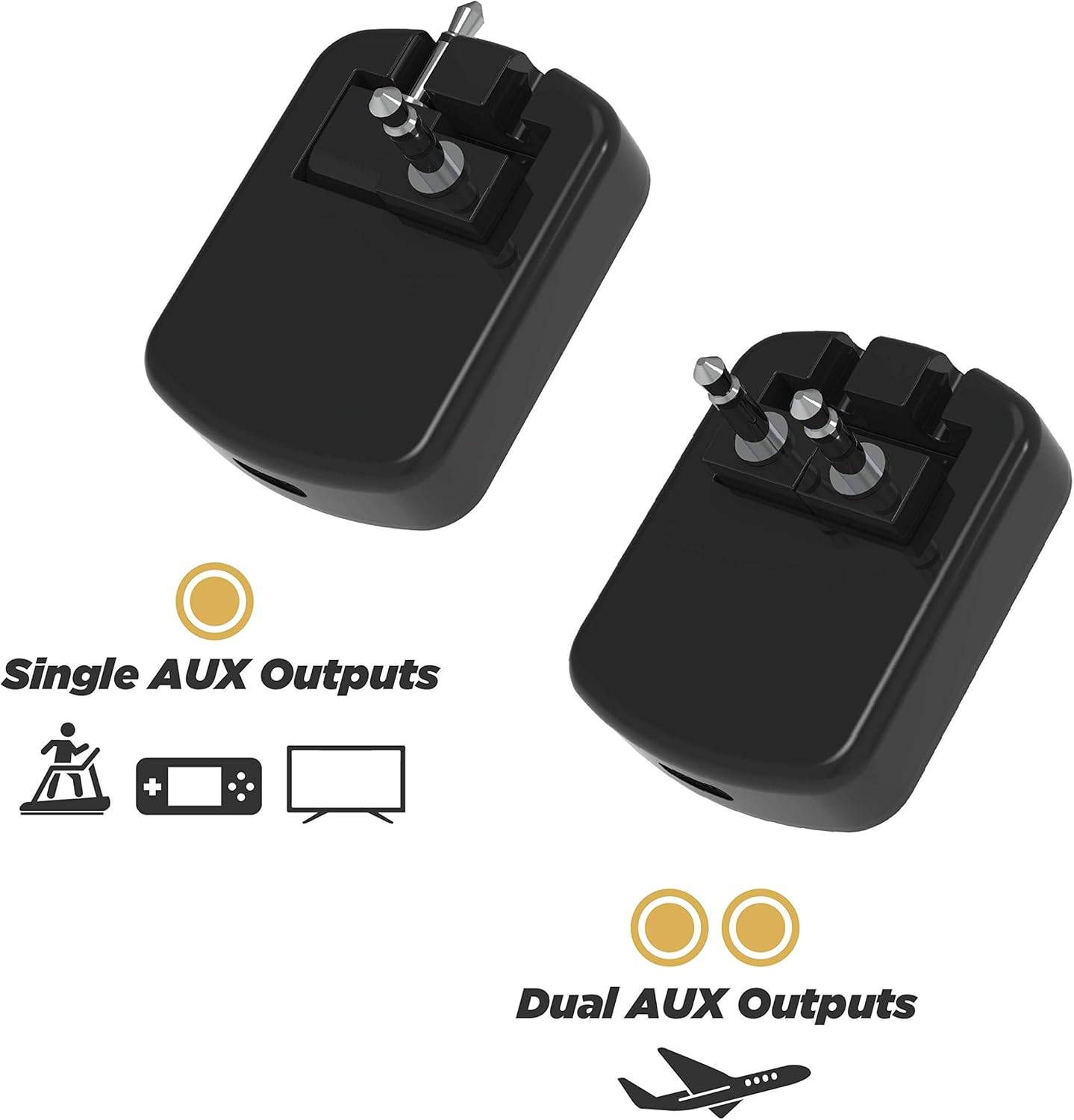 SCOSCHE BTT-SP Flytunes Universal Portable Bluetooth 4.1 Wireless Audio Transmitter for Use with Airpods, Earbuds/Headphones, Tv&rsquo;S and More - Black image number 4