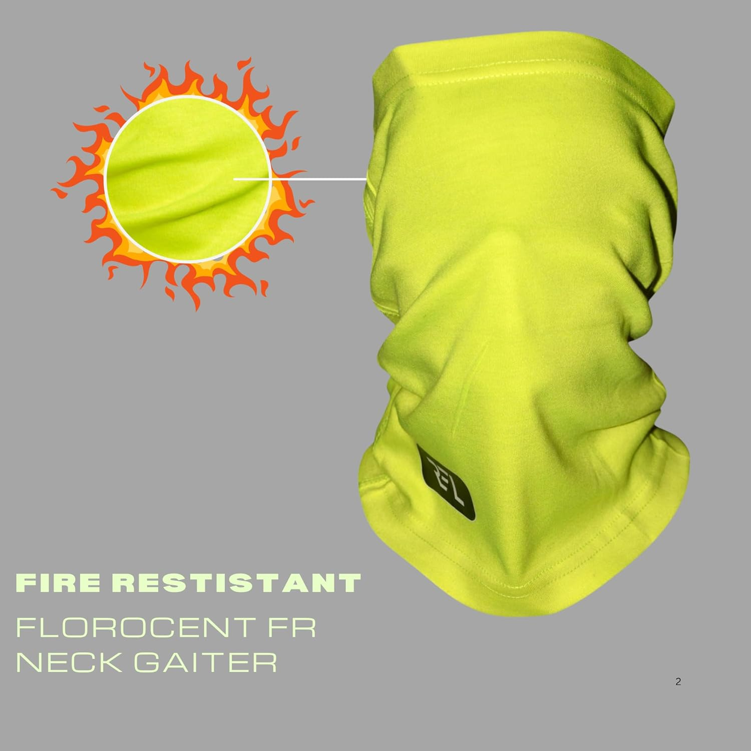Regal Enterprises LLC FR Flame Resistant Face Mask &ndash; Lightweight Breathable Full Cover Neck Gaiter Snood for Welding, Hunting, Military, Construction, and Outdoor Work image number 3