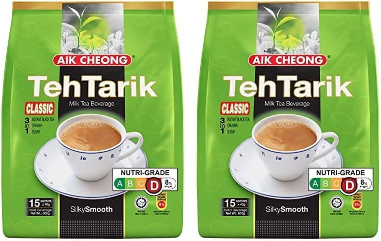 Aik Cheong Teh Tarik Combo 4 in 1 Instant Tea | Malaysian Milk Tea with Coffee, Creamer and Sugar | Smooth, Aromatic and Ready-To-Enjoy Beverage | Convenient 40 G Pack of 12 Sachets image number 5