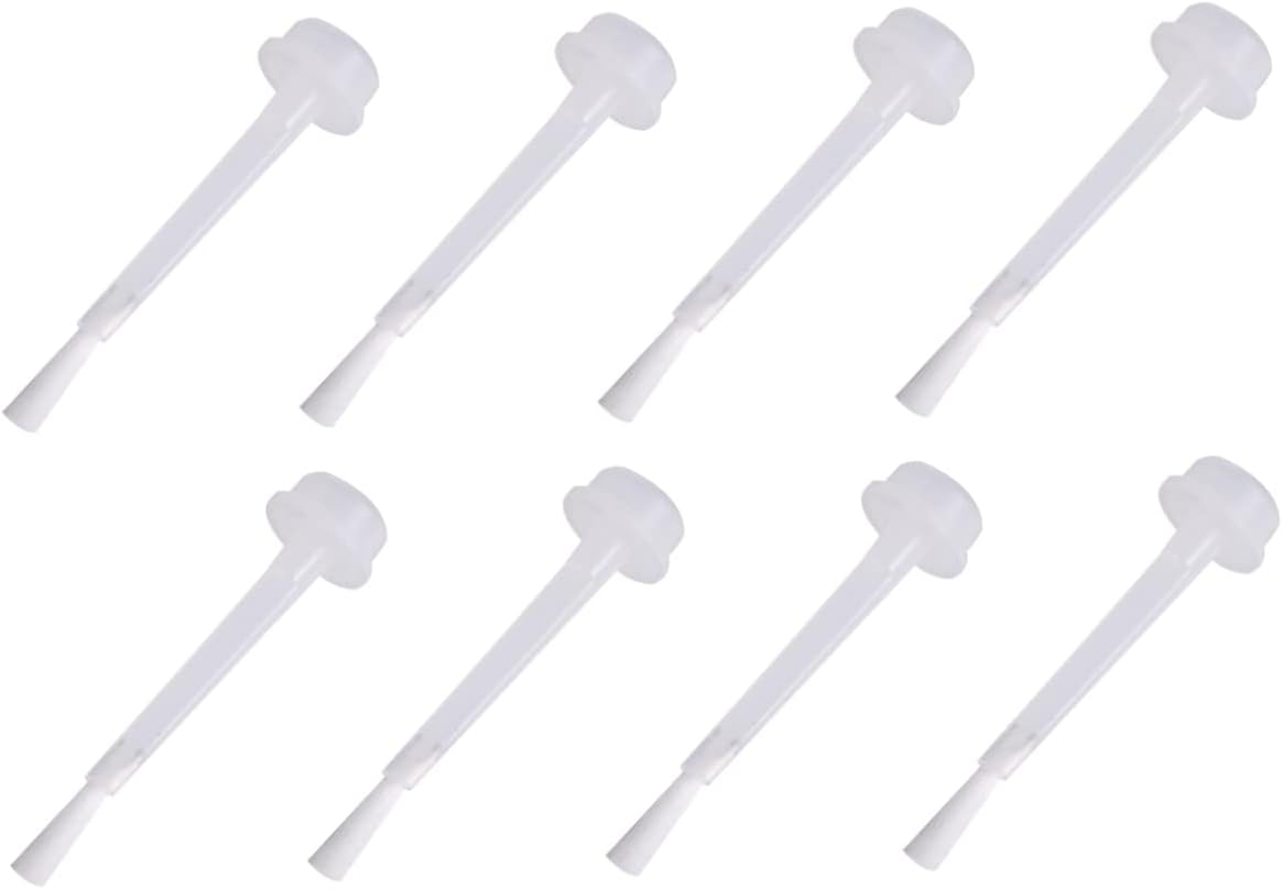 IWOWHERO Nail Varnish Replacement Brushes White Liquid Dip Powder Brush for Efficient Manicure Nail Dipping Powder Kit Durable Portable Replacement