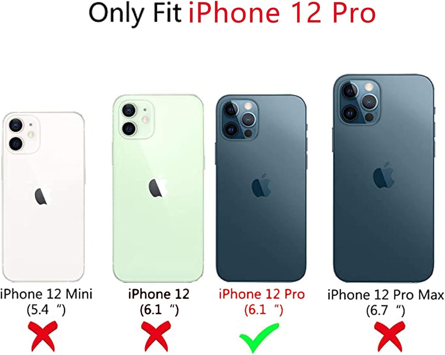 NITITOP Compatible with Iphone 12 Pro Case Cute Pink Flower Floral Aesthetic Design with White Back for Women Girls Trendy Slim Soft TPU Full Camera Shockproof Protective Cover - Pink