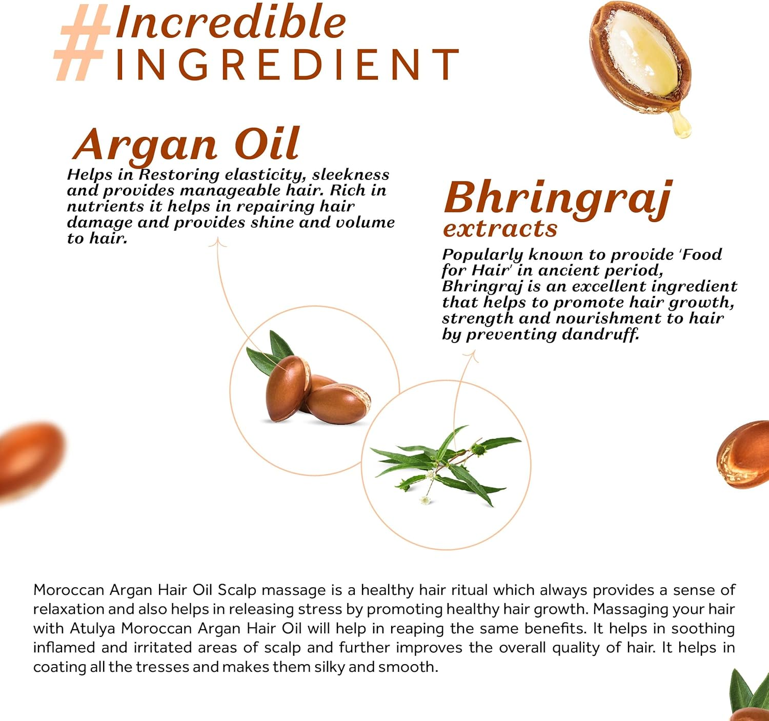 Atulya Moroccon Argan Oil Hair Oil image number 2